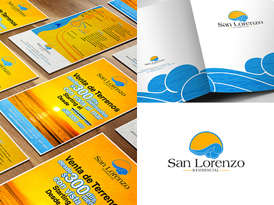 San Lorenzo Brand Identity brand corporate identity flyer folder identity design logo residential sale