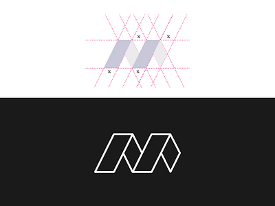 Letter M concept