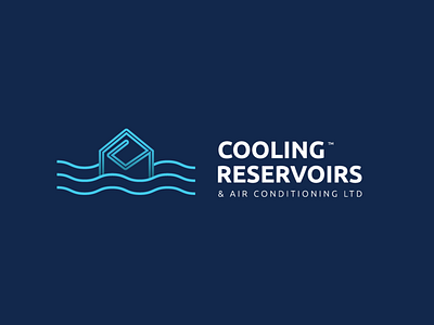 Cooling Reservoirs Logo air conditioning cooling icon identity logo