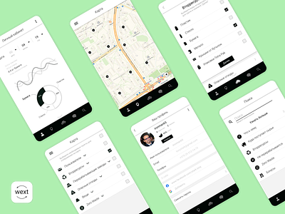 wext | app for recycling app design recycle ui ux
