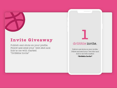 Invite_giveaway design designers dribbble dribbblers invite