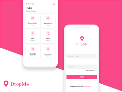 Location app app design dribbble dribbble best shot dribbblers drop ios ios app like location ui ux