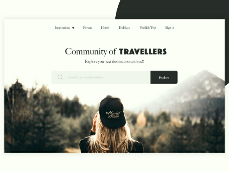 Travel Landing page inspired location travel website web ux inspiration ui landing page landing dribbble design tags