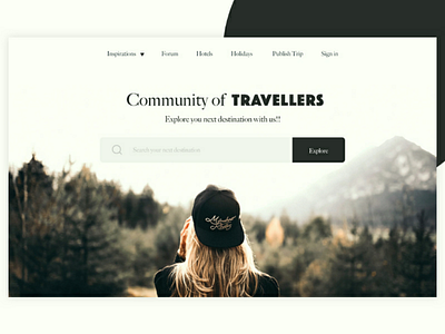 Travel Landing page design dribbble inspiration inspired landing landing page location tags travel ui ux web website