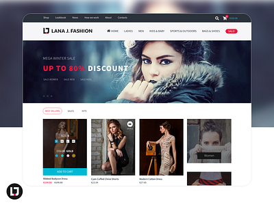 LJ Fashion - Shop for Designer Clothing branding design e commerce fashion web website