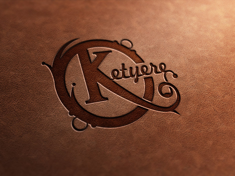 Ketyere Logo - Creative Hobby Shop logo branding mockup brown leather press design identity