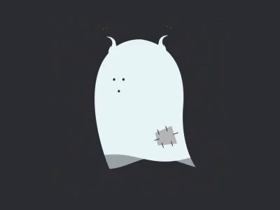 Spooky 2d ae after effect animation character ghost mograph motion design vector