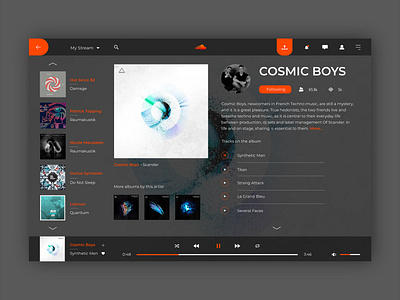 Soundcloud Music Concept