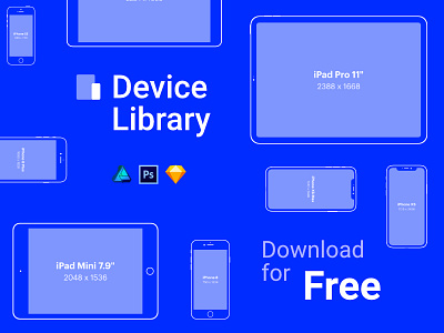 Free iPhone & iPad vector mockups – Device Library