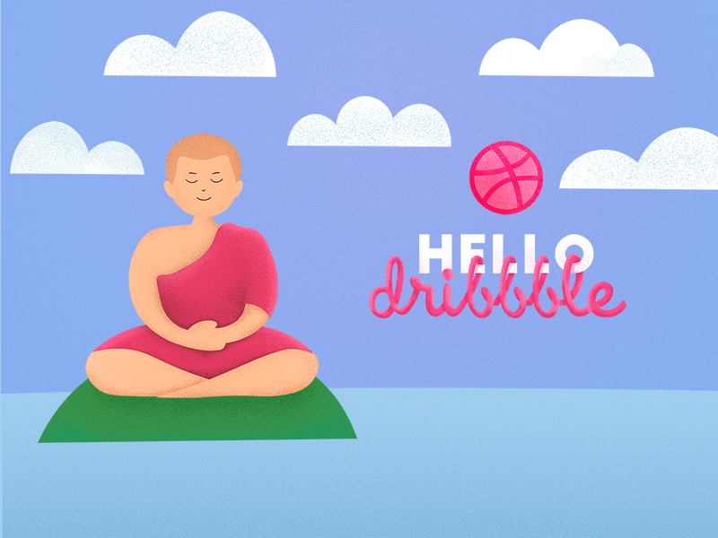 Buddhistic Hello Dribbble buddhist hello hello dribbble
