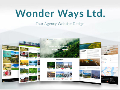 Wonder Ways Website Design branding design graphic illustration modern nioalid ui