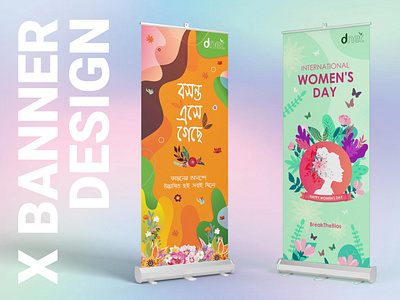 X Banner Design branding design graphic illustration modern nioalid vector