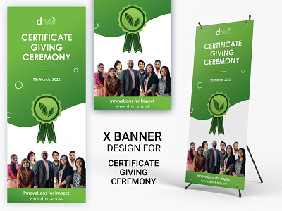 X Banner For CGC branding design graphic illustration modern nioalid ui vector