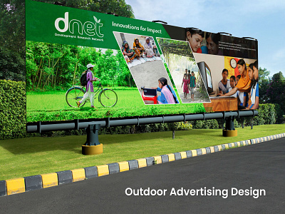 Outdoor Advertising Design (Billboard) branding design graphic illustration logo modern nioalid ui ux vector