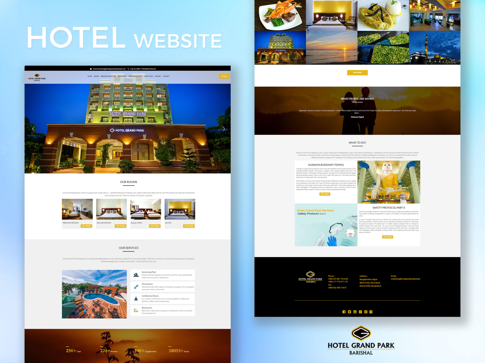 HGPB Hotel Website Design by Oalid Talukder on Dribbble