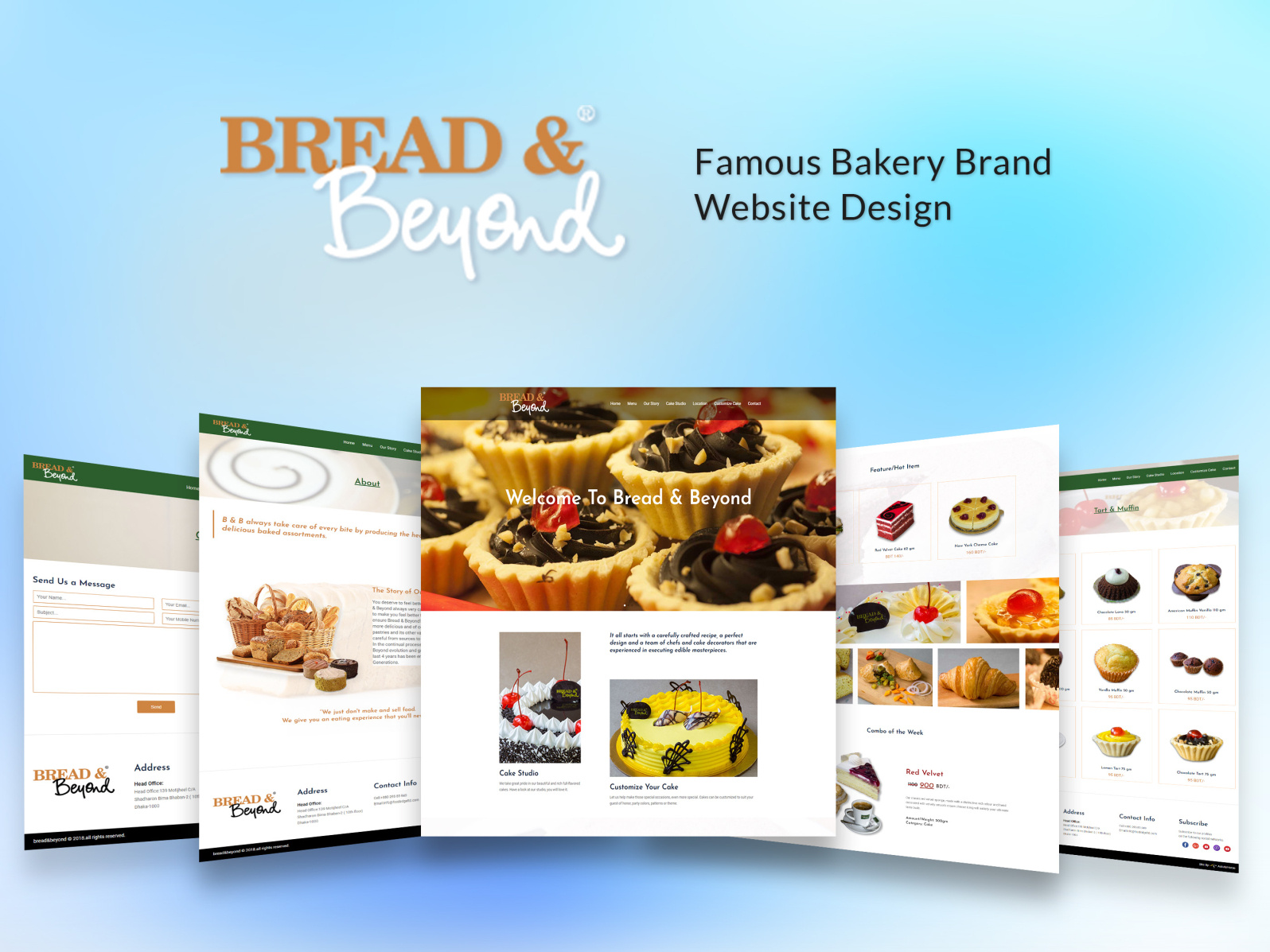 Bread & Beyond Bakery Website Design by Oalid Talukder on Dribbble