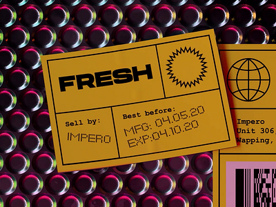 Fresh from Impero 3d artwork c4d cinema4d dark design iridescent motion octane silver stickers