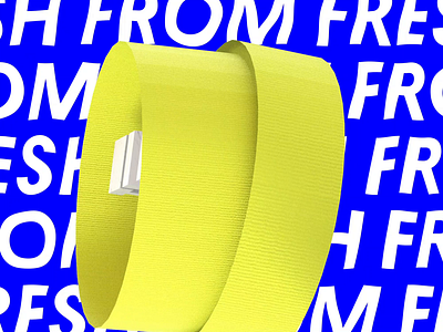 Weekly shipment 3d agency artwork blue cinema4d conceptual design motion stripes yellow