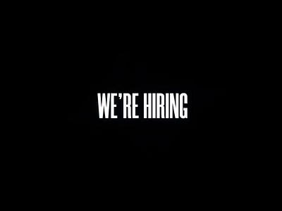 We're hiring! 3d apply conceptual developer digital studio hiring job job application jobs london product designer studio