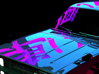 Datsun 3d artwork car cinema4d conceptual design japan japanese neon night octane