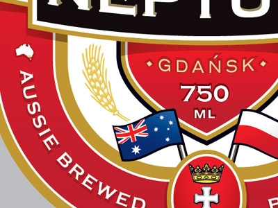 Piwo Neptuna (WIP Detail) beer label neptune