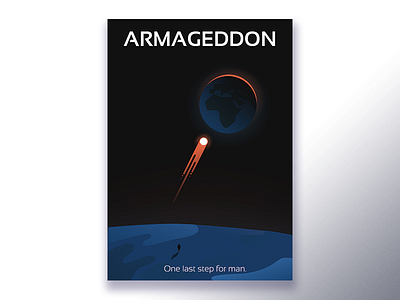 Minimal movie posters #2 - Armageddon armageddon movie poster