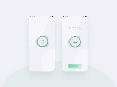 I AM CHANGE - Launch 2020 animation app appdesign change flat green minimal minimalism motivation neomorphism sketch softui ui ui design uidesign uiux ux ux design xd