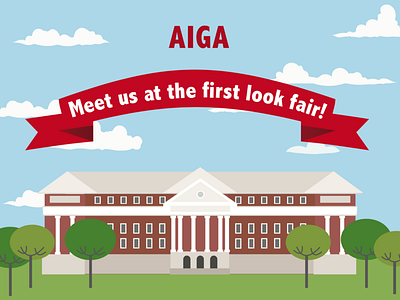 AIGA University of Maryland aiga club instagram poster university welcome back