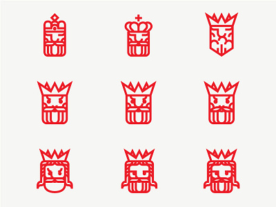 The moody kings crown icon icon set icons king logo logodesign monoline royal royalty