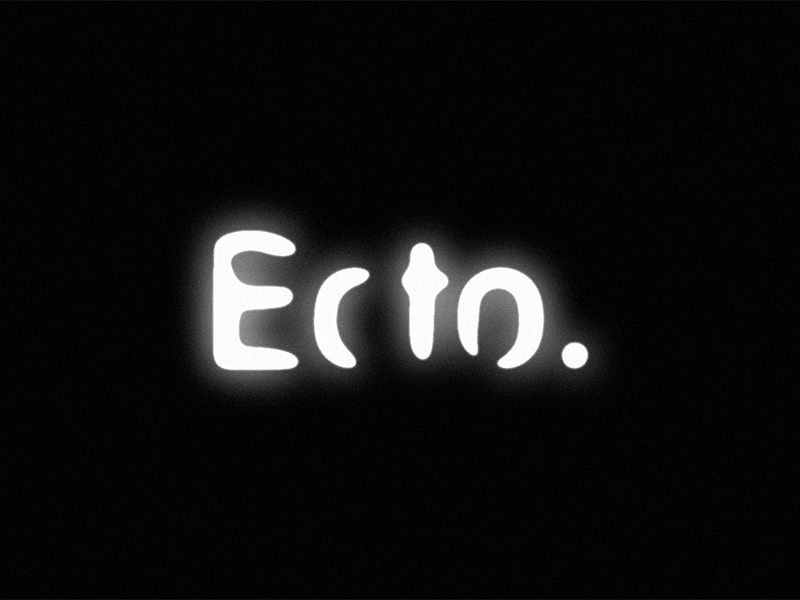Kinetic typeface - Ecto
