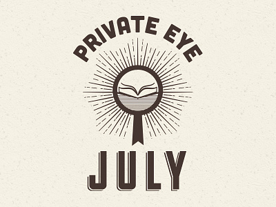 Private Eye July Logo brand illustration logo
