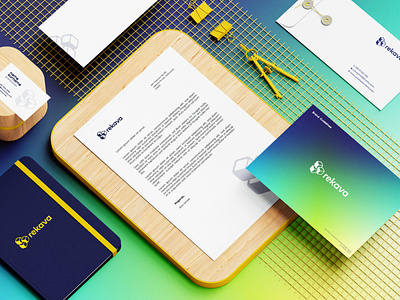 Rekava Brand Identity app brand branding design illustration logo startup ui uiux website