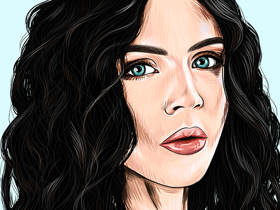 Natasha Digital Portrait adobe draw amazon apple pencil art digital digital art draw ipad pro portrait vector