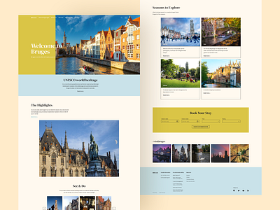 Visit Bruges Landing bruges homepage design landing re design ui ux website