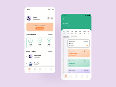 Online Learning App app app design behance calender case study dashboard education ios learning minimal online learning ui ux