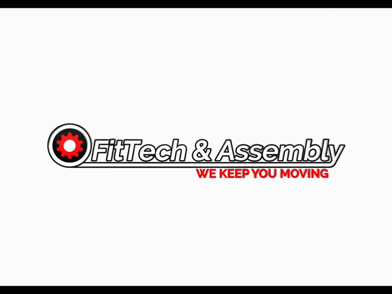 FitTech & Assembly after effects fitness gearwheel logo logo animation logo reveal motion design motion graphic move tech