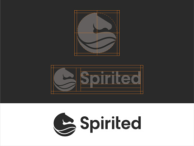 Logo for Spirited black horse branding design dribbble horse logo illustraion logo logodesign minimalist horse spirited logo