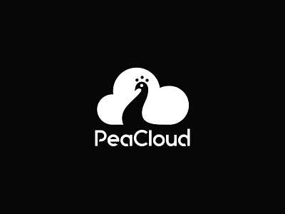 PEACLOUD branding cloud design dribbble icon illustration logo peacloud peacloud peacock vector