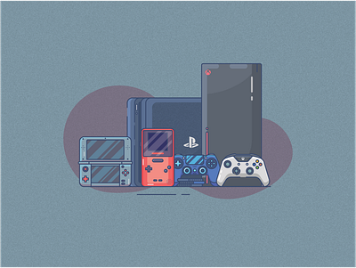 Gamer design flat flat design icon illustration illustrator minimal ui vector