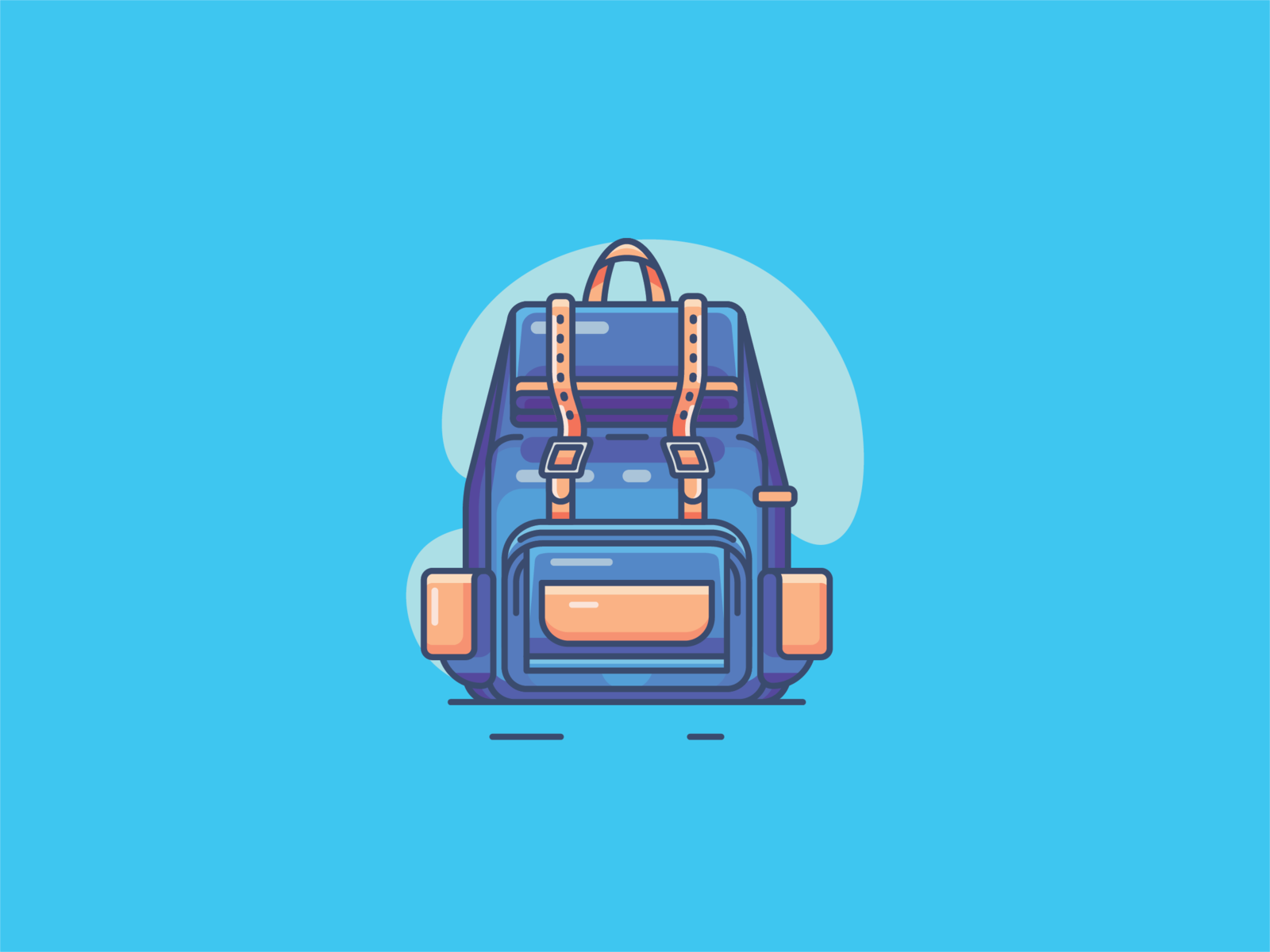 Backpack for school by DIGY on Dribbble