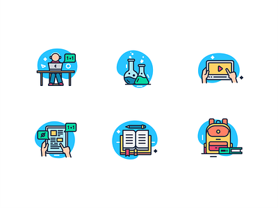 School icon flat design design flat flat design icon illustration illustrator minimal ui vector