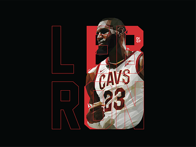 Lebron king james lowpoly vector basketball design graphic design illustration lebron james lowpoly vector