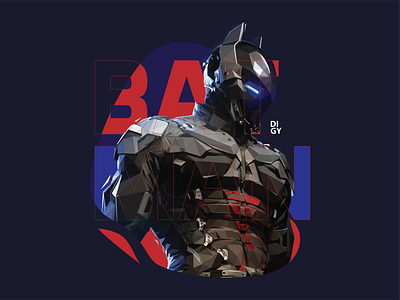 Arkham knight Lowpoly design