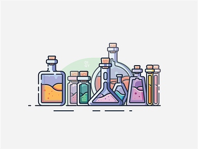 Potion design flat flat design icon illustration illustrator ui ux vector