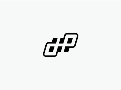 d.p. logo mark monogram name