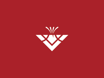 Volcanic Publishing volcano logo v publishing mark icon lava red