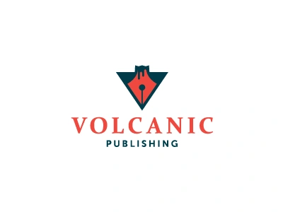 Volcanic Publishing V2 logo publishing red volcanic volcano