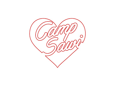 Camp Sawi illustration typography