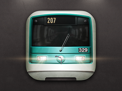 Metro de Paris iOS 7 Icon france gwenole icon ios ios7 ipad iphone metro paris subway transport
