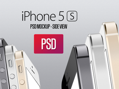 Download Iphone 5S Side View PSD by Gweno - Dribbble